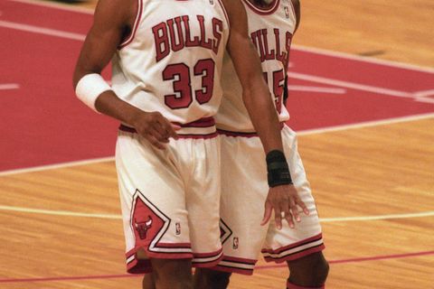 Scottie Pippen und Michael Jordan