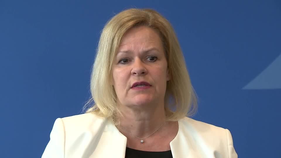 Video: Offenbar gesunkene Hemmschwellen - Faeser zu Linksextremismus