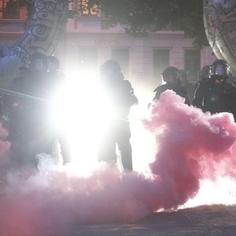 Demonstration in Leipzig nach Urteil gegen Lina E.