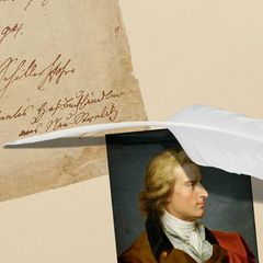 Collage einer Handschrift von Friedrich Schiller