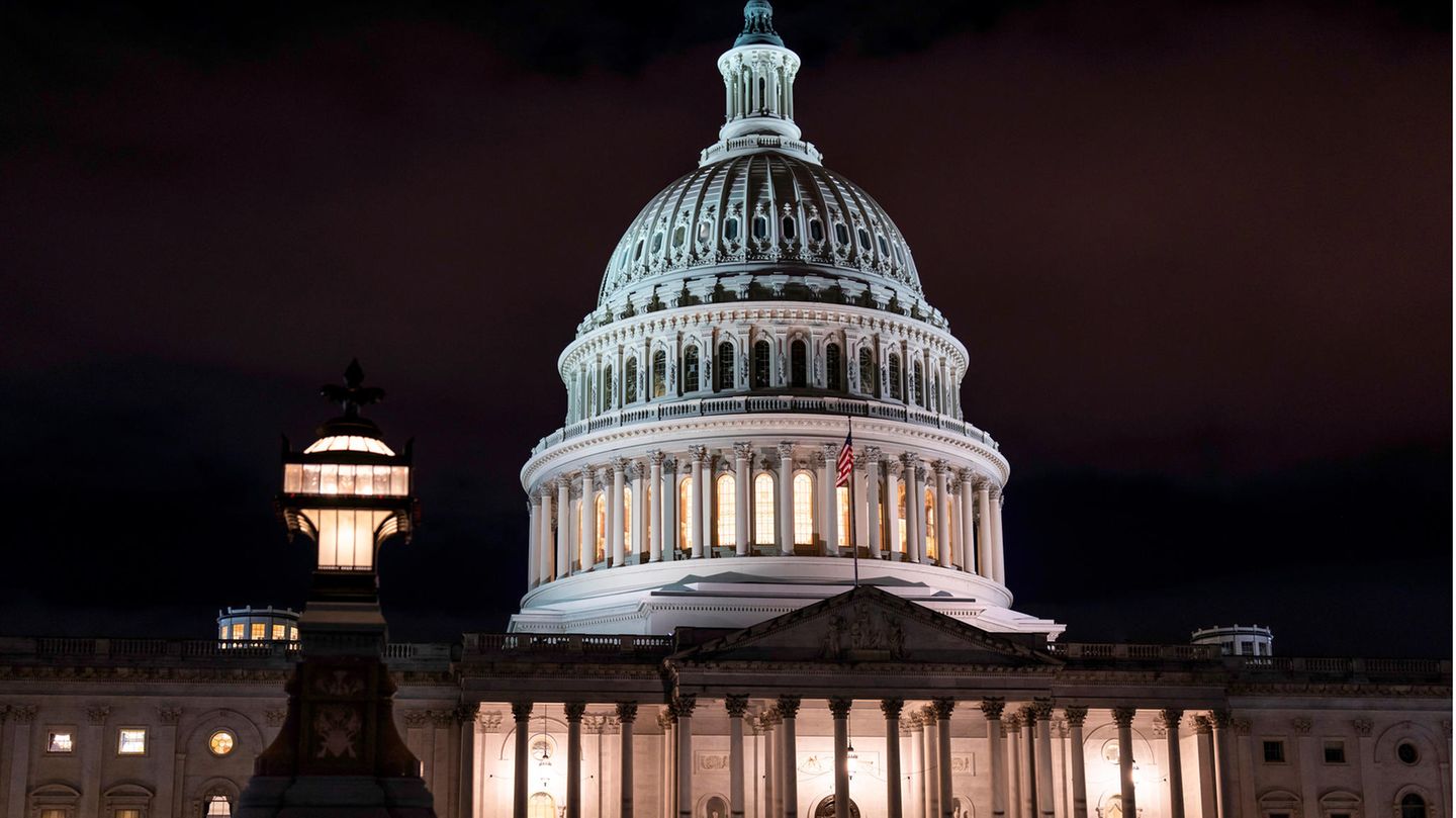 Das US-Kapitol in Washington ist der Sitz der Kongress'