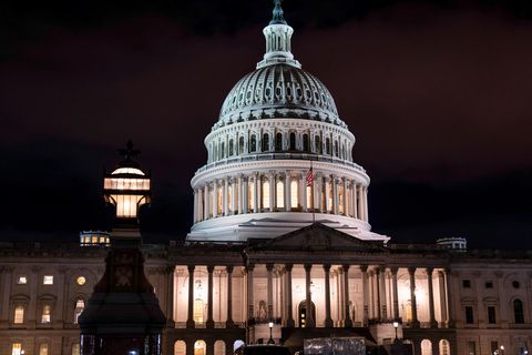 Das US-Kapitol in Washington ist der Sitz der Kongress'