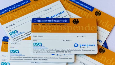 Organspende-Ausweise