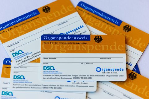 Organspende-Ausweise