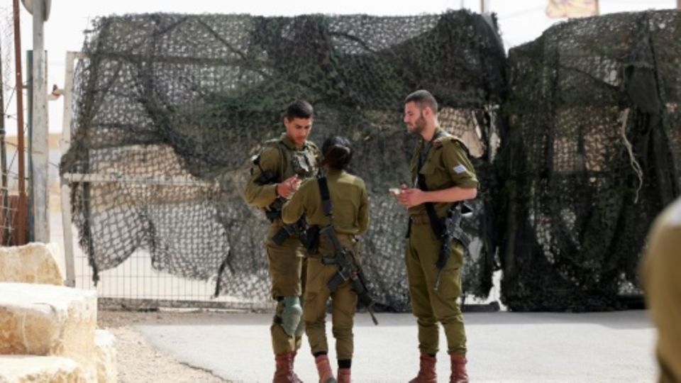 Israelische Soldaten nahe der Grenze zu Ägypten