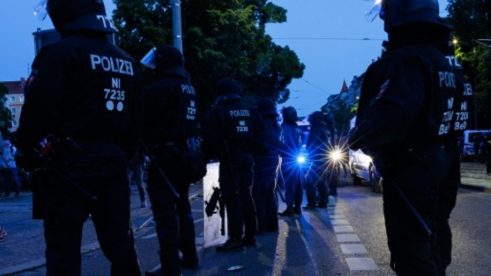 Polizeieinsatz in Leipzig