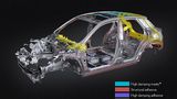 Der Materialmix der Karosserie des Lexus LBX