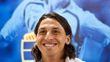 Zlatan Ibrahimovic auf einer Pressekonferen