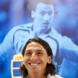 Zlatan Ibrahimovic auf einer Pressekonferen