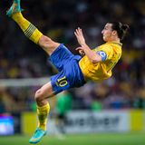 Zlatan Ibrahimovic trifft im Spiel gegen England per Fallrückzieher aus 25 Metern