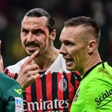Zlatan Ibrahimovic reagiert auf seine Verletzung im Spiel gegen Bologna