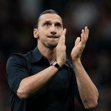 Zlatan Ibrahimovic bei seinem Abschied im Giuseppe-Meazza-Stadion von Mailand.