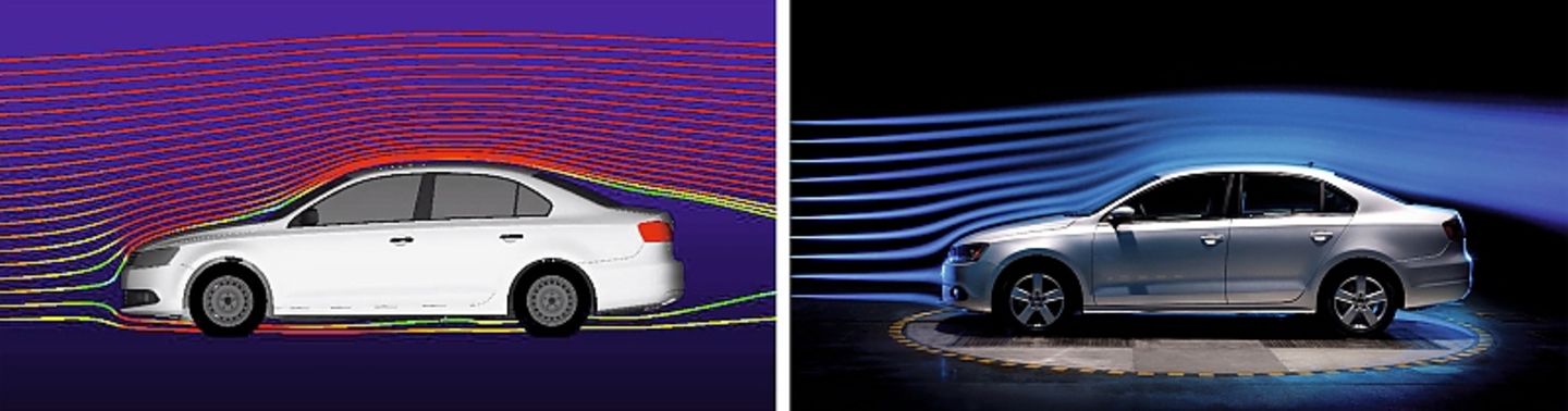 VW Jetta Windkanal