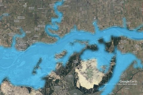 Nach zerstörtem Kachowka-Staudamm: Aufnahmen zeigen steigenden Wasserstand