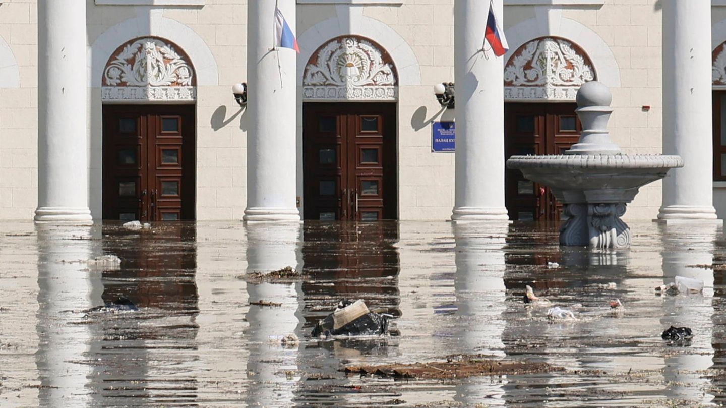 Ukraine-News: Russia reports flooding of the city of Nova Kakhovka