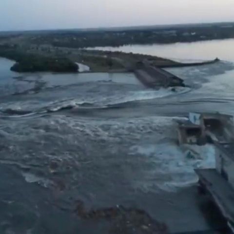 Kachowka-Staudamm in der Ukraine