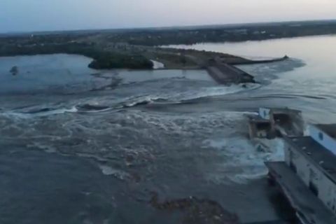 Kachowka-Staudamm in der Ukraine