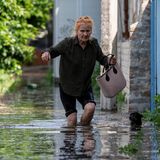 Überschwemmte Ortschaften