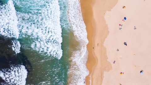 Sommerurlaub am Strand in Portugal