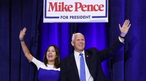 Ex-Vizepräsident Mike Pence geht ins Rennen gegen seinen früheren Chef