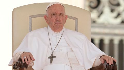 Papst Franziskus bei seiner wöchentlichen Generalaudienz auf dem Petersplatz (Archivbild)