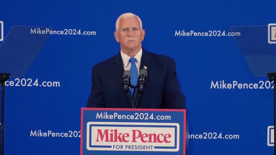 Video: Pence startet Wahlkampf mit Attacke gegen Trump