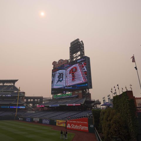 Das leere Baseballstadion in Philadelphia