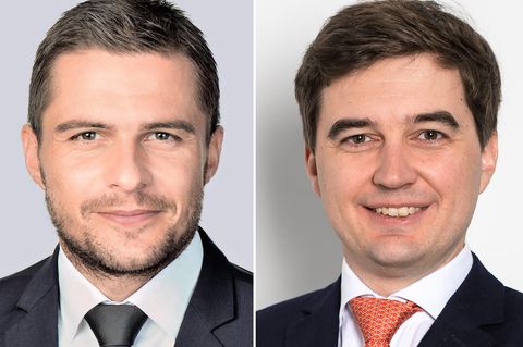 Die neuen Bosse des deutschen Fußballs: Marc Lenz (l.) und Steffen Merkel