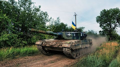 Leopard 2 an der Zaporizhzhya -Front