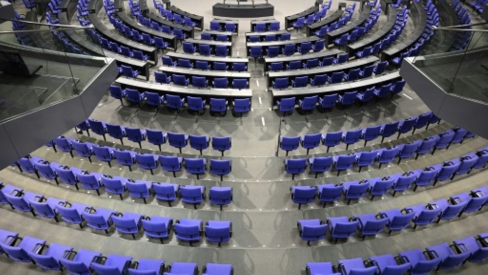 Plenarsaal des Bundestages