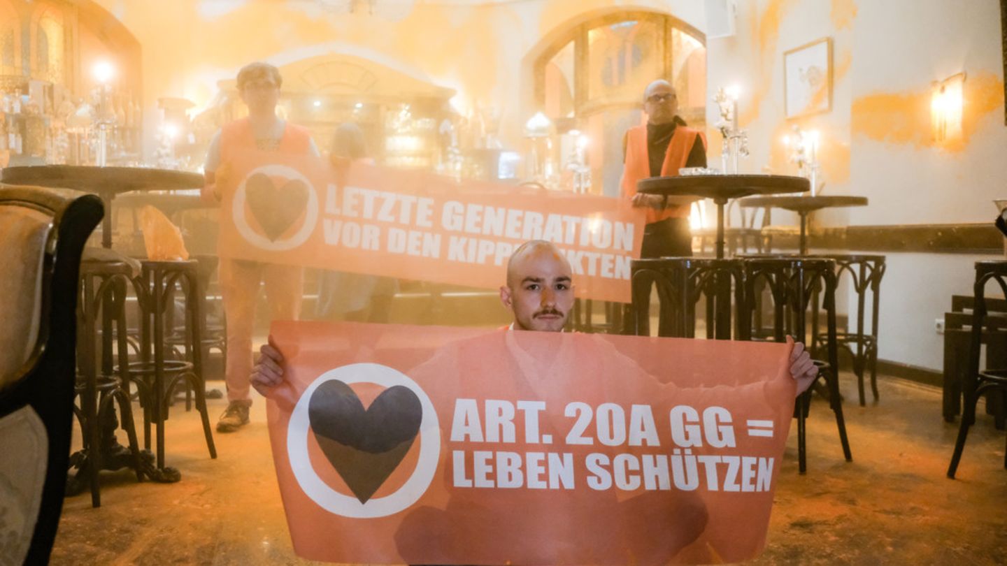 Die Letzte Generation veröffentlichte Aufnahmen ihrer Protestaktion im "Miramar"-Luxushotel in Westerland auf Sylt