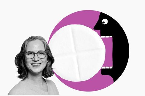 Große Tabletten schlucken: Illustration Diana Helfrich und große Tablette