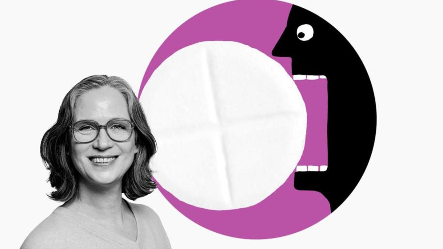 Wie lassen sich große Tabletten am besten schlucken? Die Apothekerin Diana Helfrich weiß Rat Große Tabletten schlucken: Illustration Diana Helfrich und große Tablette