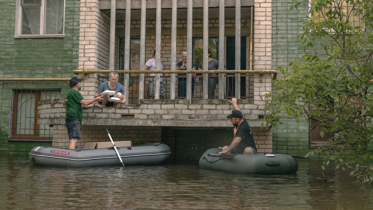 Kachowka Dam: This is what it looks like in the flooded areas