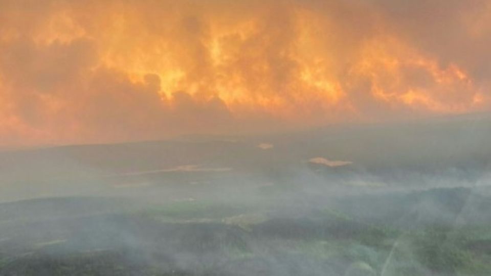 Waldbrand in Québec am Donnerstag
