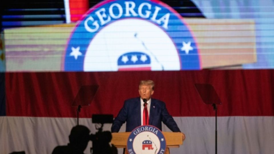 Trump vor Anhängern in Georgia