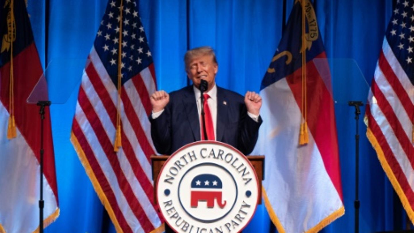 Trump beim Parteitag der Republikaner in North Carolina