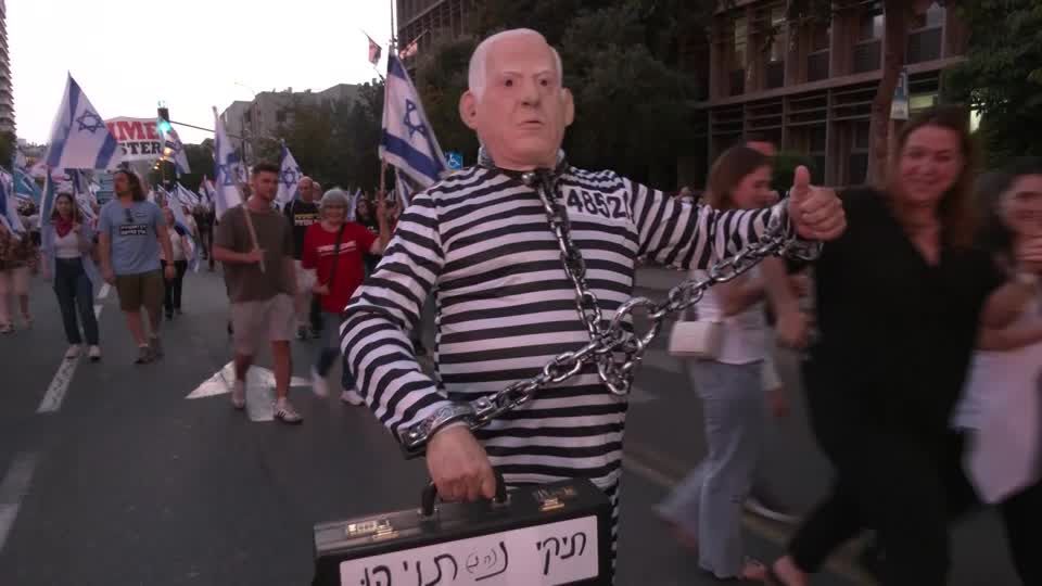 Video: Israel: Seit fast einem haben Jahr Proteste gegen Netanjahu