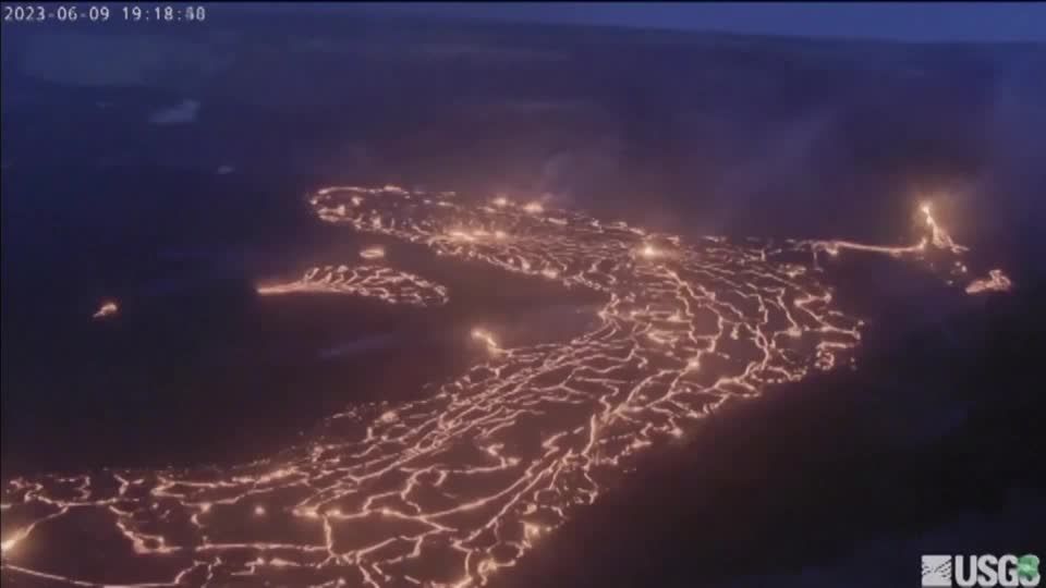 Video: Vulkanausbruch: Sanft köchelt der Kilauea