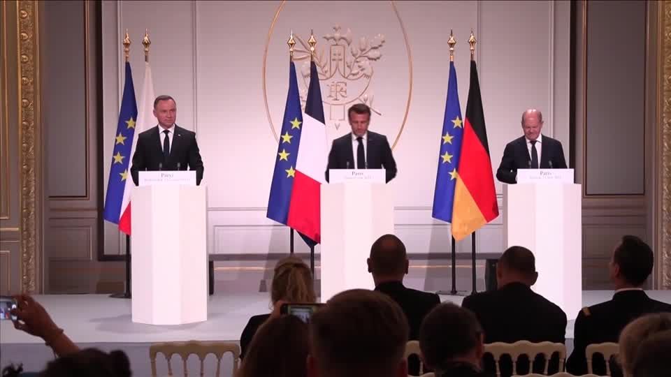 Video: Scholz, Macron und Duda sichern Ukraine weitere Hilfe zu