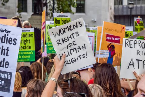 Protest für die Möglichkeit der Abtreibung