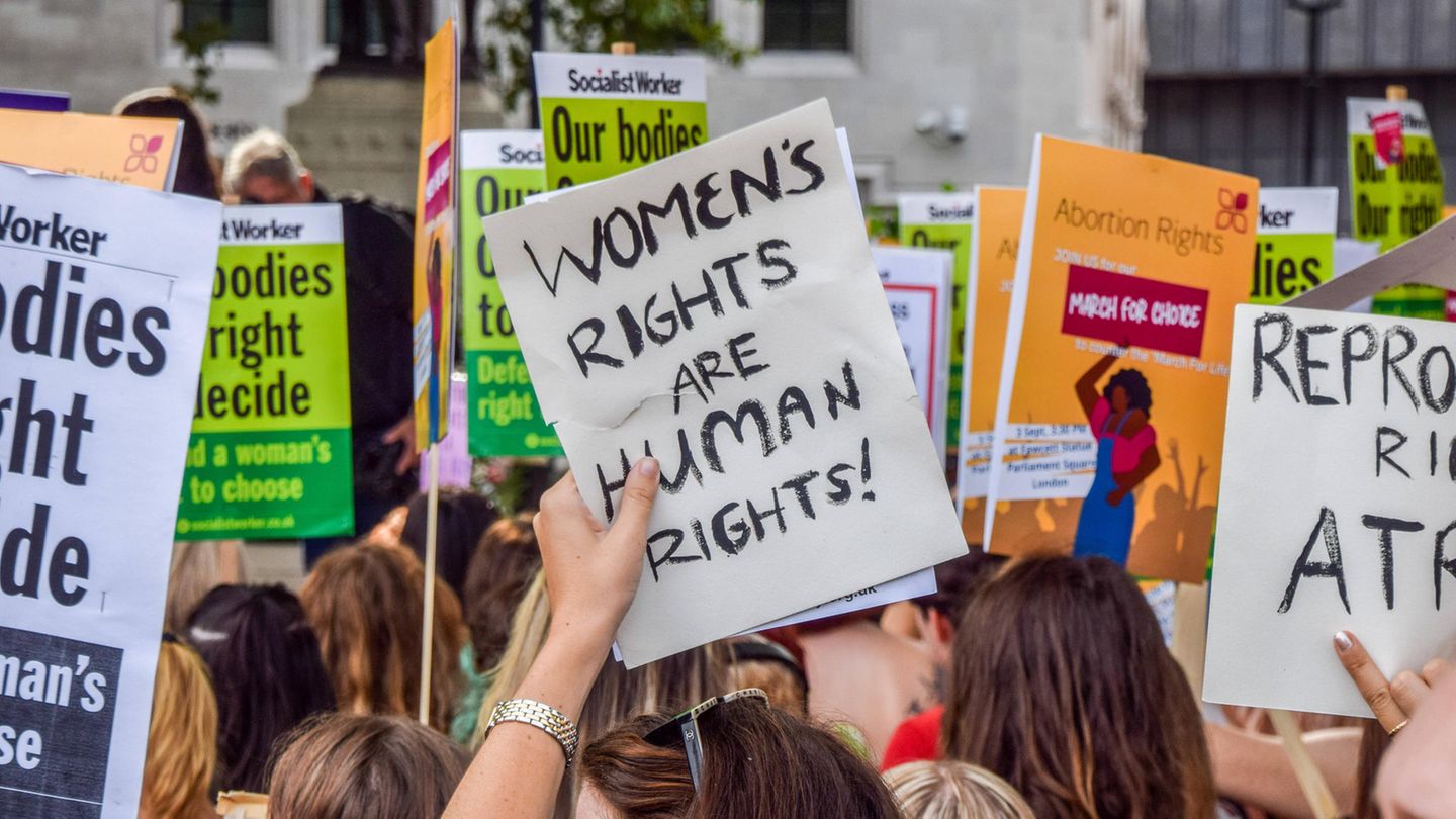 Protest für die Möglichkeit der Abtreibung