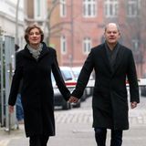 Olaf Scholz und seine Ehefrau Britta Ernst