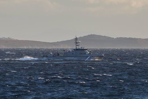 Ein Boot der griechischen Küstenwache