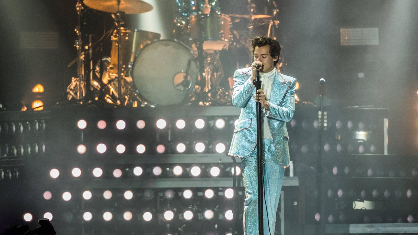 2018: Harry Styles bei einem Konzert in Dänemark 2018: Harry Styles bei einem Konzert in Dänemark