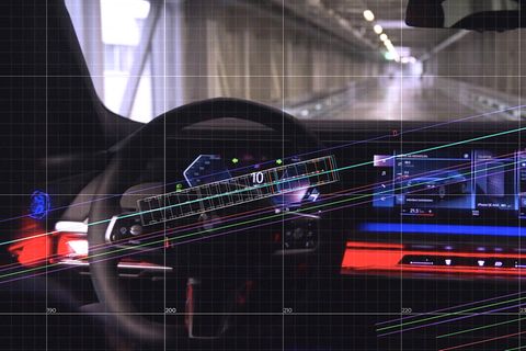Das Cockpit eines BMW-Autos