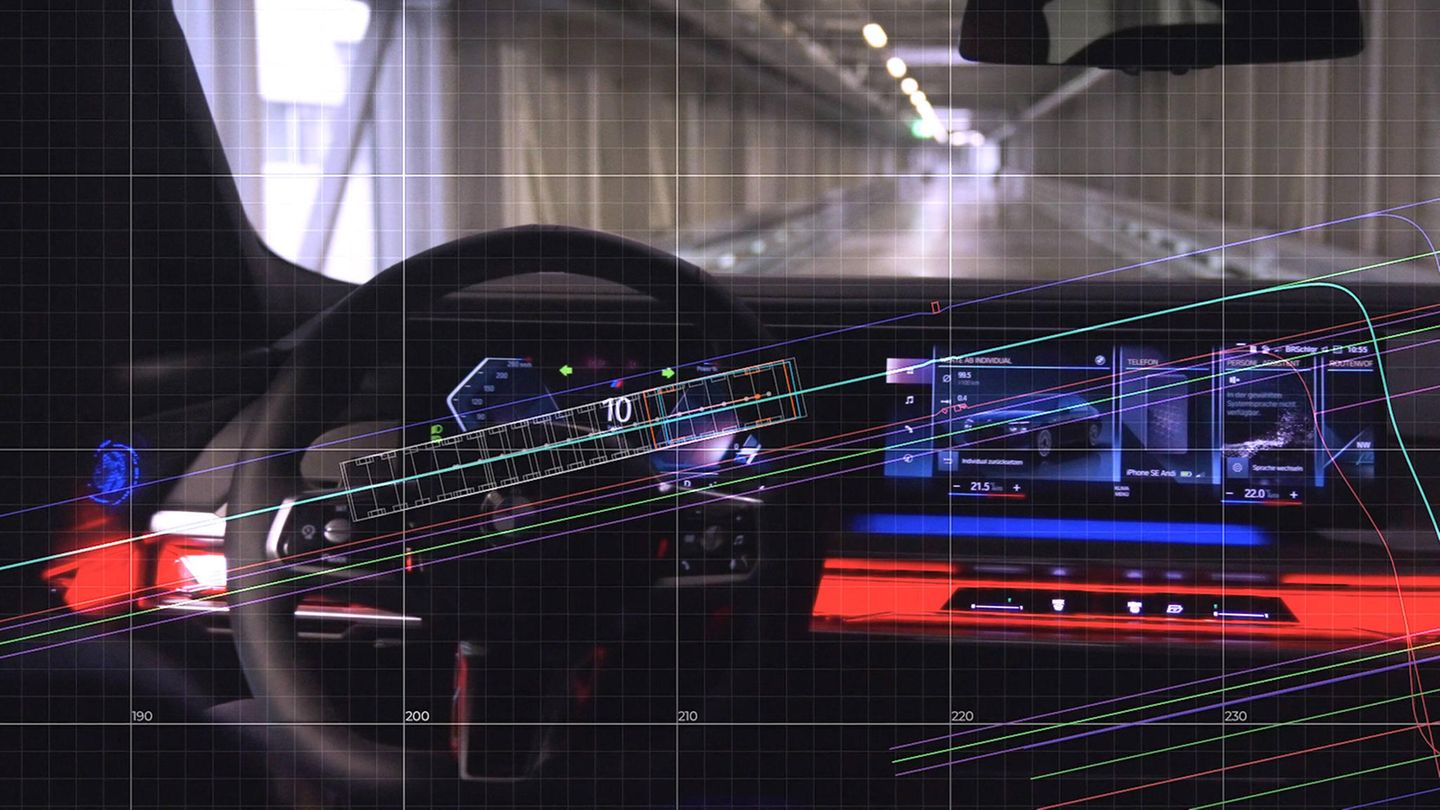 Das Cockpit eines BMW-Autos
