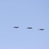 Vier Eurofighter der Deutschen Luftwaffe landen beim "Air Defender 2023" in Nörvenich