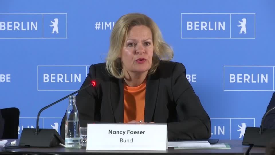 Video: Faeser will Messerverbot in der Bahn