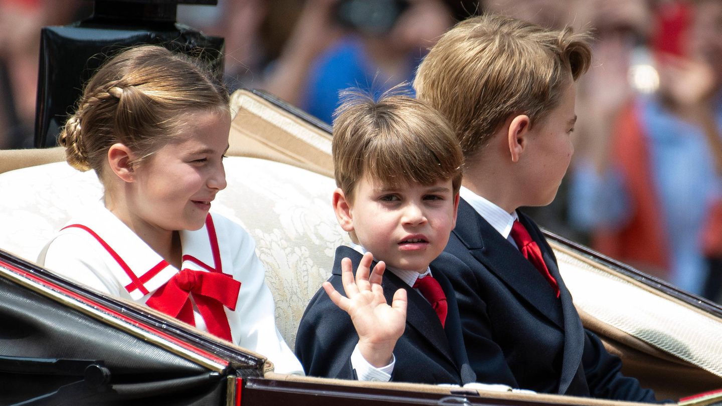 Trooping the Colour Prinz Louis stiehlt König Charles III. die Show